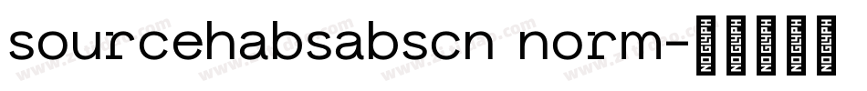 sourcehabsabscn norm字体转换